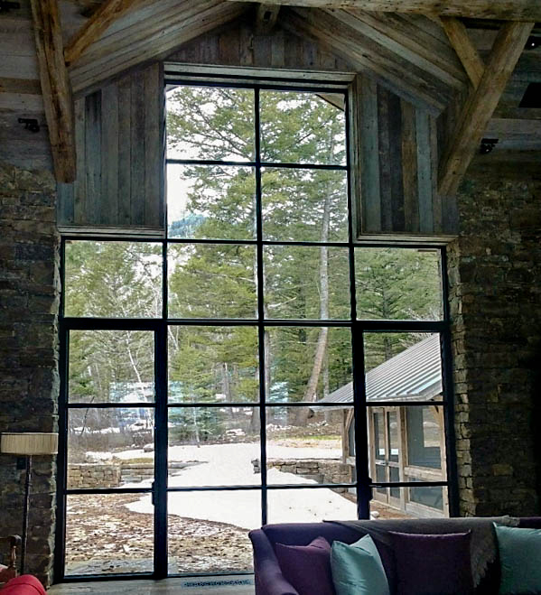 Citadel Steel Wall Of Glass Windows Living Room