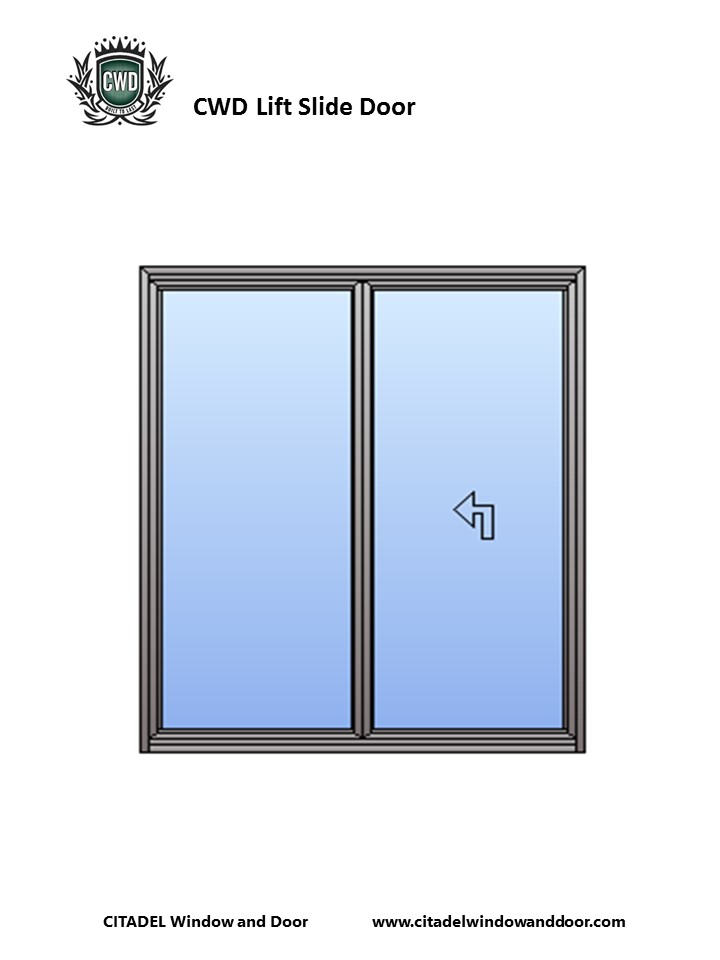 CWD Steel Lift-and-Slide Door Example