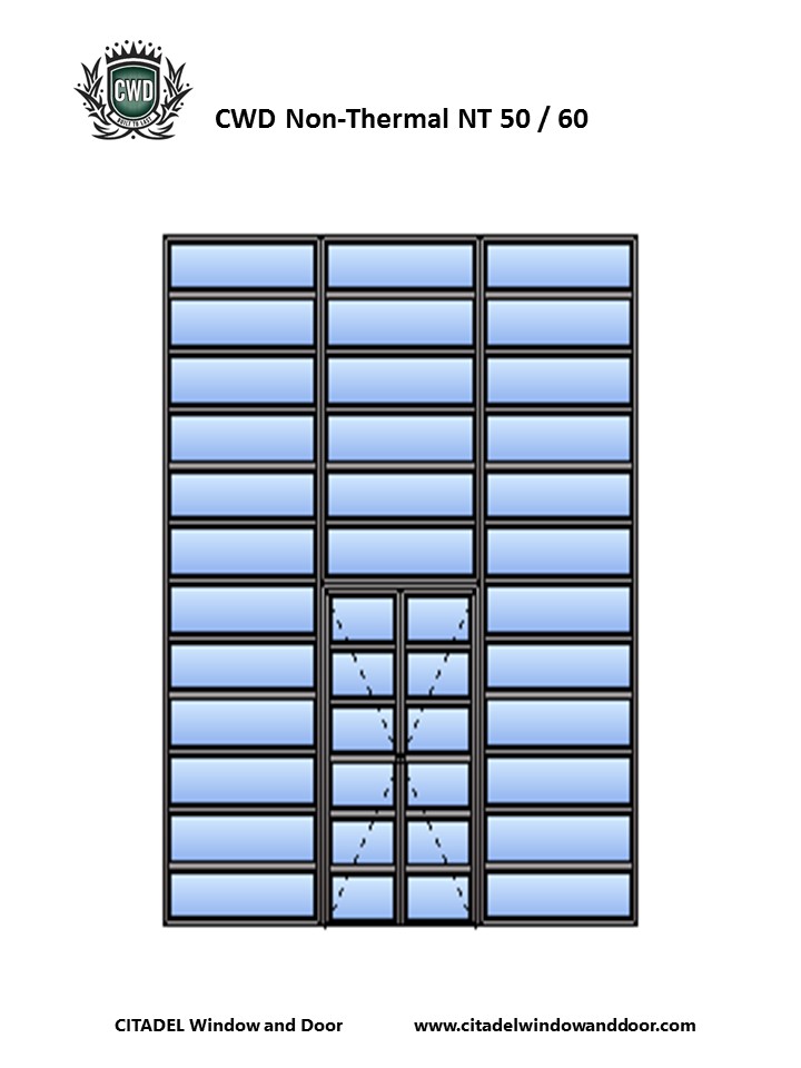 Non-Thermal NT 50_60 Steel Windows And Doors Example 4